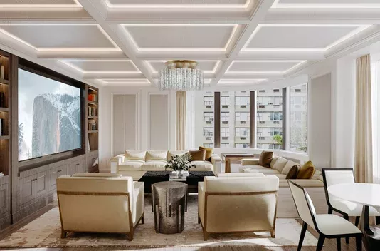 Lounge in Strathmore NYC luxury apartments on the upper east side