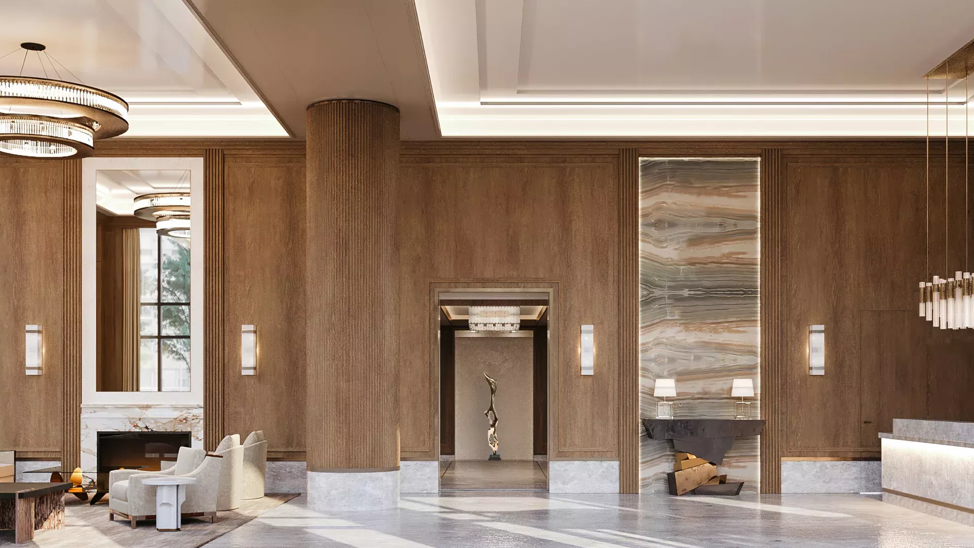 Entrance to Strathmore NYC luxury apartments on the upper east side